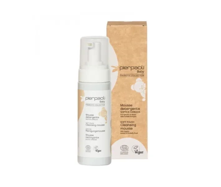 Детская очищающая пенка для мытья Pierpaoli Baby Prebiotic, 150 мл
