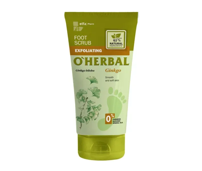 Скраб для ніг O Herbal з гінкго білоба, 150 мл