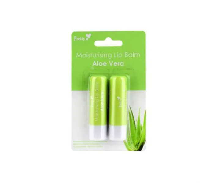 Бальзам для губ Pretty Moisturising Aloe Vera 4.3 мл х 2 шт
