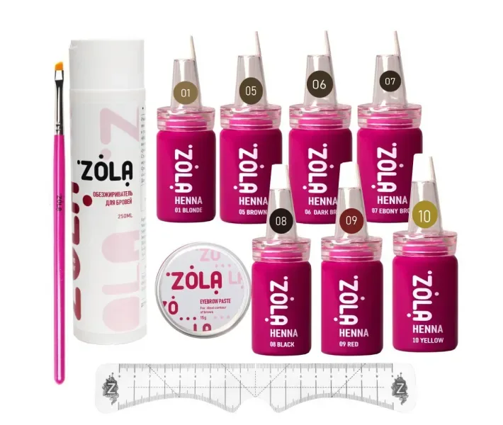Набір для фарбування брів Zola 8 (zola28)
