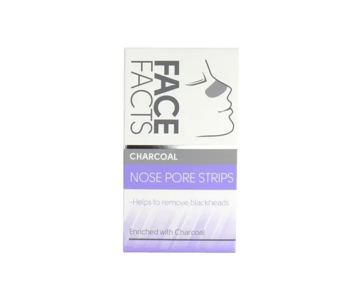 Очищаючі смужки для носа Face Facts Charcoal 6 шт
