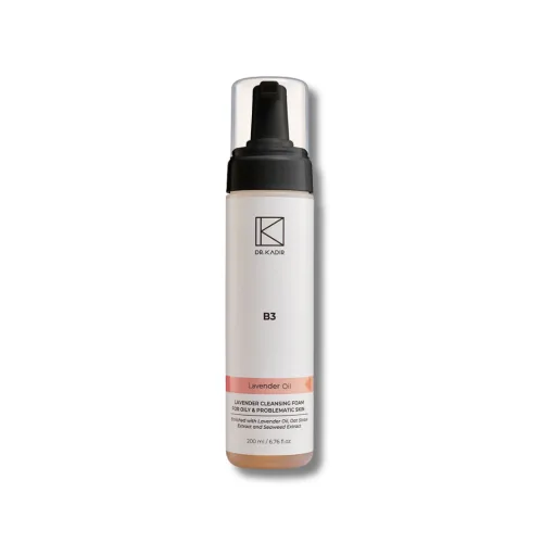 Очищаюча пінка з лавандою для проблемної шкіри обличчя- Dr. Kadir B3 Lavender Cleansing Foam 15ml