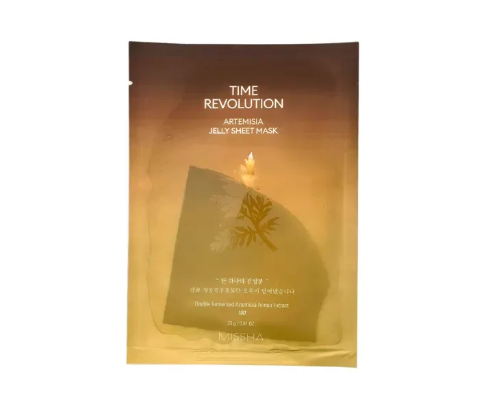 Маска для обличчя з екстрактом полину Missha Time Revolution Artemisia Jelly Sheet Mask, 23 г
