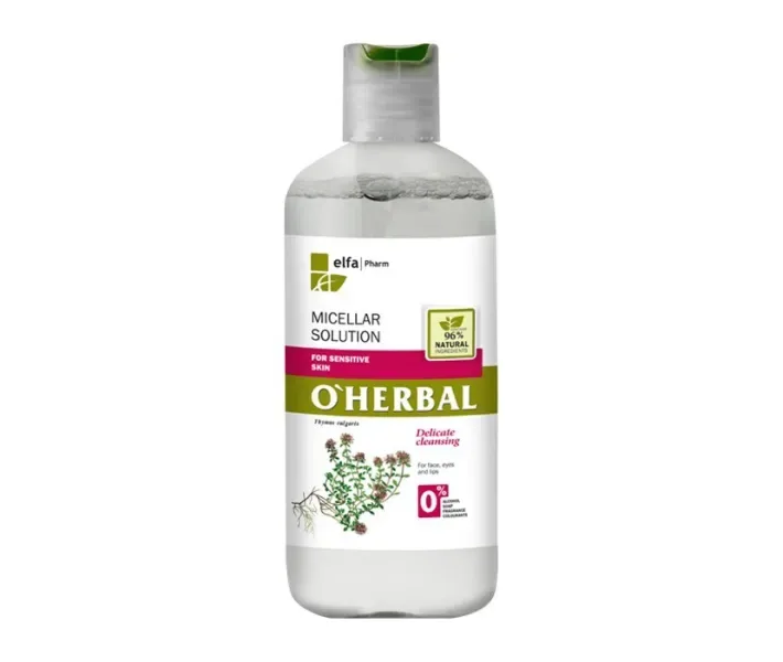 Міцелярний розчин для чутливої ​​шкіри O Herbal, 250 мл