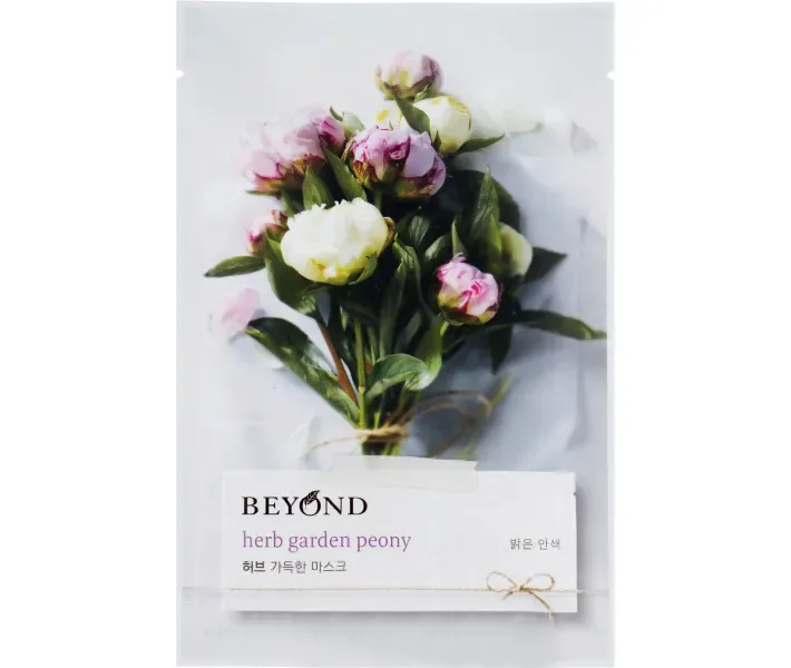 Тканинна маска для обличчя корейська Beyond HERB GARDEN MASK з екстрактом півонії, 20 мл