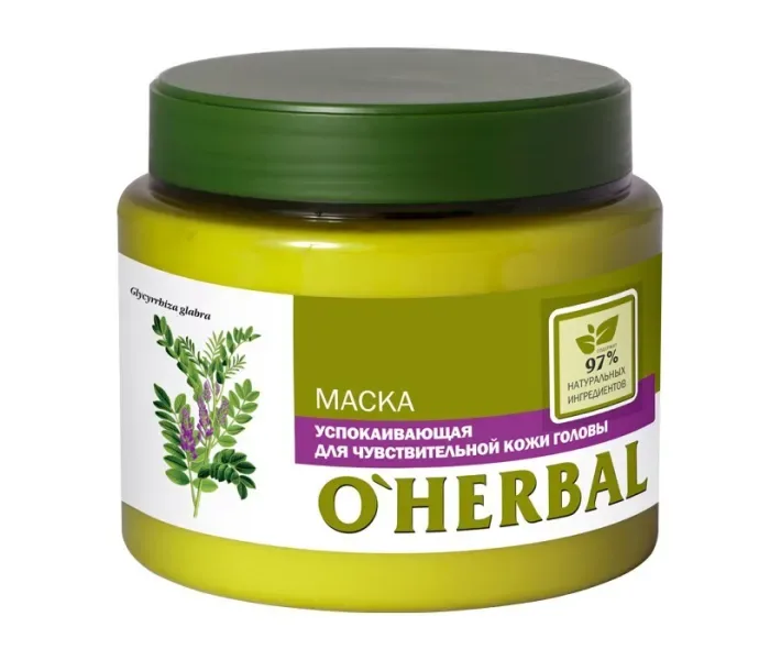 Маска заспокійлива для чутливої ​​шкіри голови O Herbal, 500 мл