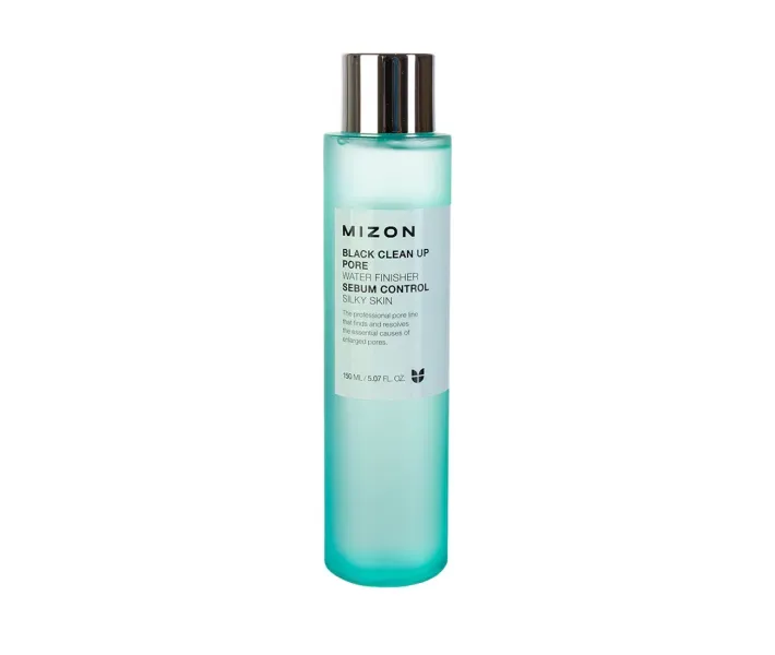 Тонік для обличчя звужує пори Mizon Black Clean Up Pore Water Finisher, 150 мл
