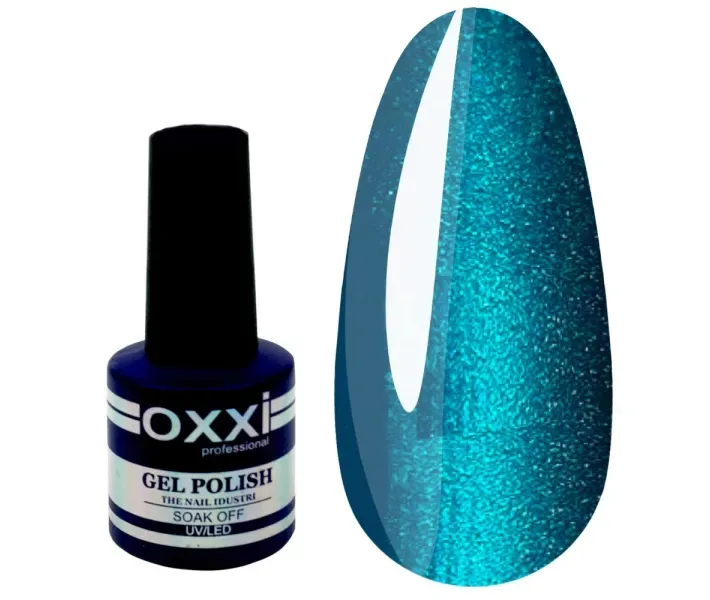 Гель-лак OXXI Cat Eye №04 - темний блакитний, 10 мл (0068133)