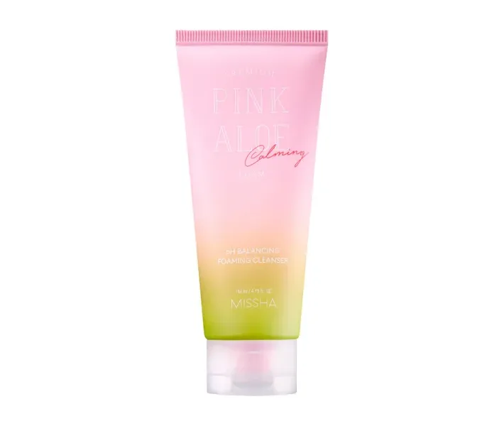 Слабокислотні пінка для вмивання MISSHA Premium Pink Aloe Ph Balancing, 140 мл