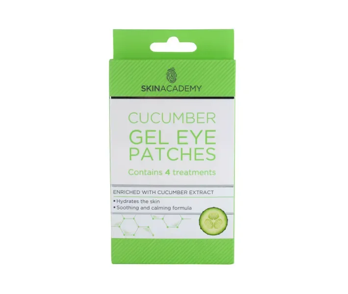 Патчи под глаза Skin Academy Cucumber гелевые 4 пары