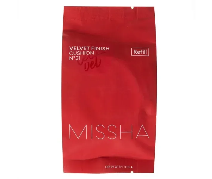 Тональний крем-кушон Velvet Finish Cushion SPF50+/PA+++ №21 MISSHA, , 15 г
