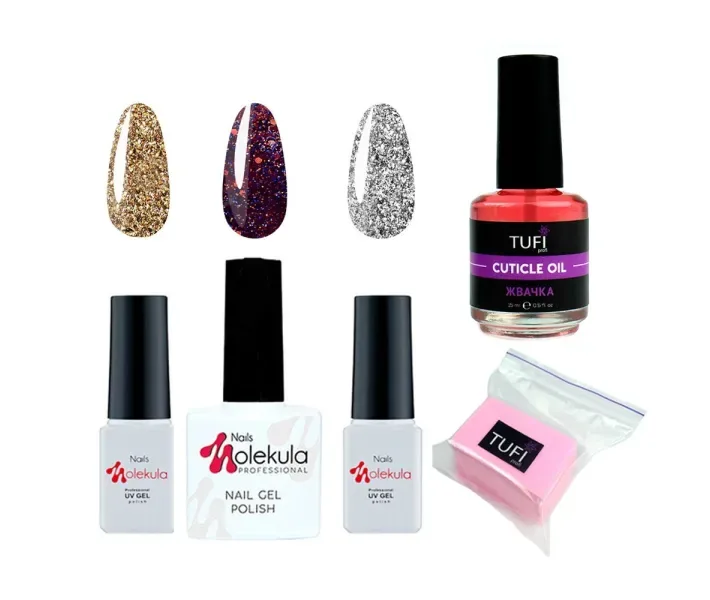 Набор для гель-лака Nails Molekula (nm17)