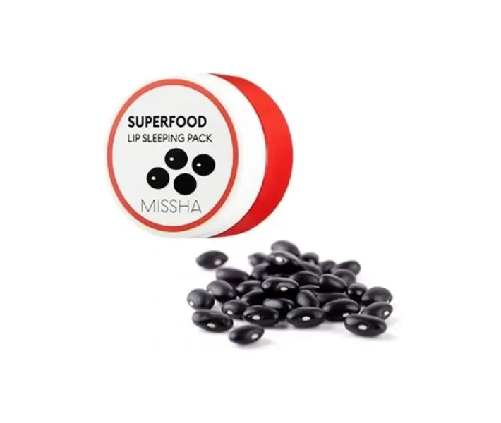 Ночная маска для губ MISSHA Super Food Black Bean, 7 г