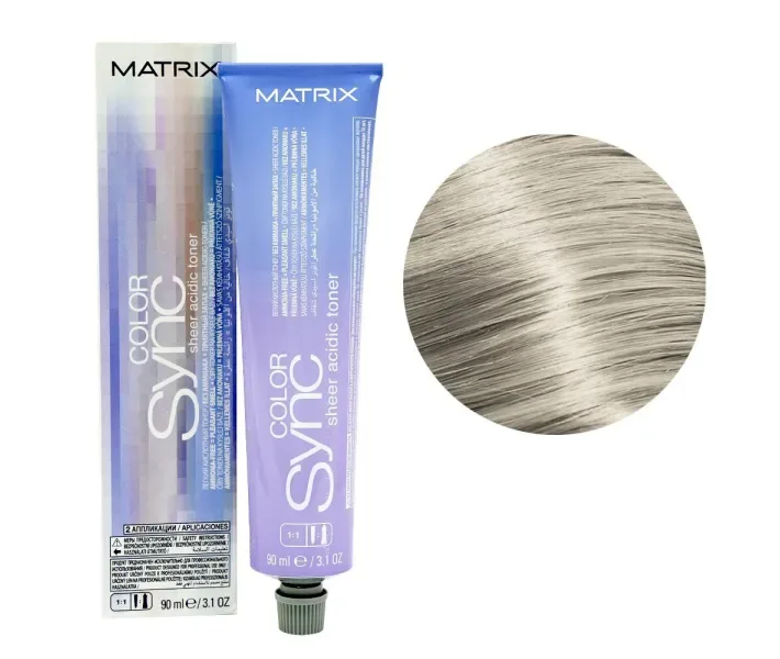 Тонер безамміачний для волосся Matrix Sync Sheer Nude - прозорий нюд, 90 мл (0084982)