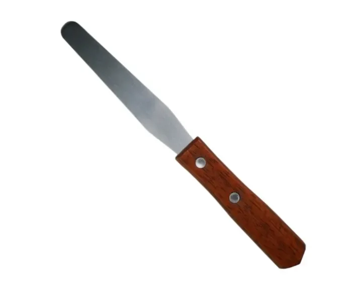 Шпатель металлический c деревянной ручкой( MD-4), 19 см (0095896)