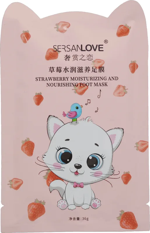 Маска-шкарпетки Sersanlove Strawberry Moisturizing And Mask з полуницею 36 г