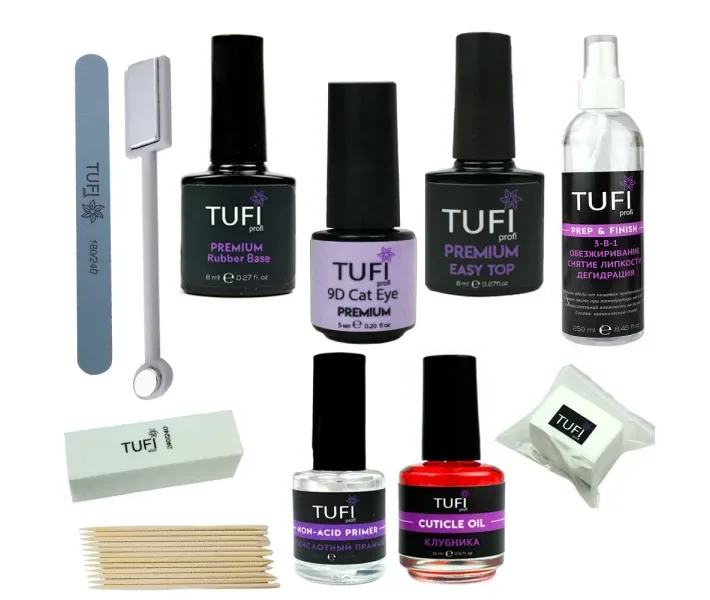 Набор для гель-лака TUFI Profi Cat Eye 9D Lux (luxtp32)