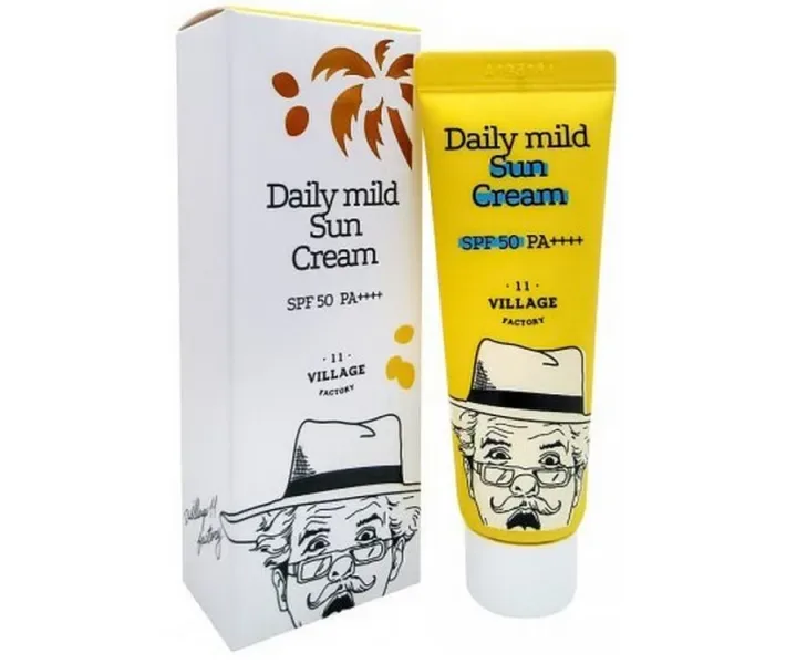 Сонцезахисний крем для обличчя Village 11 Factory Daily Mild SPF 50+ / PA ++++, 25 мл