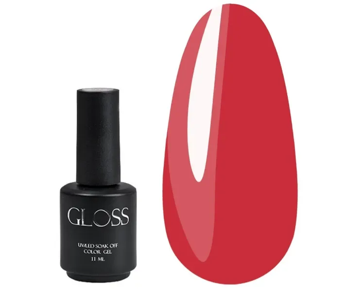 Гель-лак Gloss №209 - ніжний червоний, 11 мл (0073219)