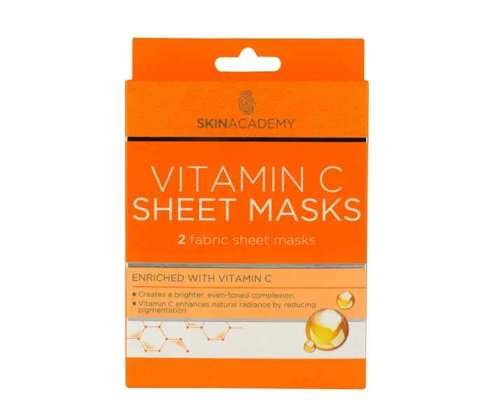 Маска тканинна для обличчя Skin Academy Vitamin C 0.45 г х 2 шт