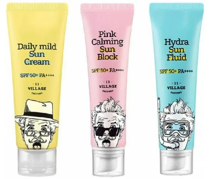 Набір сонцезахисних засобів Village 11 Factory Suncare, 3 шт 25 мл