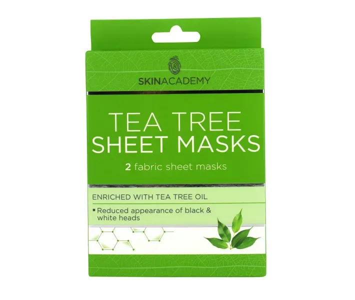 Маска тканинна для обличчя Skin Academy Tea Tree 0.45 г х 2 шт