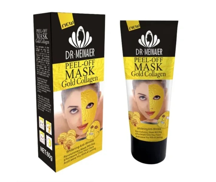 Золота маска-плівка для обличчя із золотом 24K Gold Collagen Peel Off Face Mask DrMeinaier