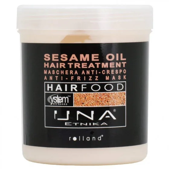 Rolland Una Hair Food Sesam Oil Hair Treatment - Маска для розгладження волосся з маслом кунжуту