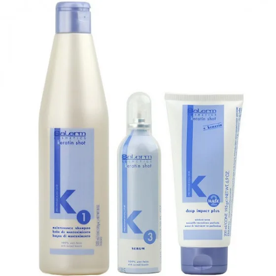 Salerm Набор Keratin shot - Набір з 3-х продуктів
