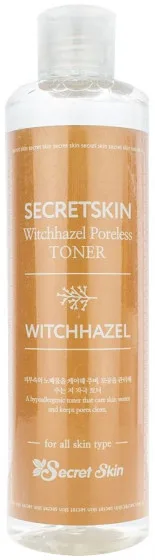 Secret Skin Witchhazel Poreless Toner - Тонізуючий тонер для обличчя з екстрактом гамамелісу