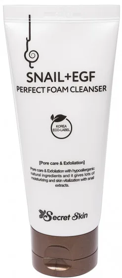 Secret Skin Snail+EGF Perfect Foam Cleanser - Пінка для вмивання з муцином равлика