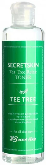 Secret Skin Tea Tree Relax Toner - Заспокійливий тонер для обличчя c екстрактом чайного дерева