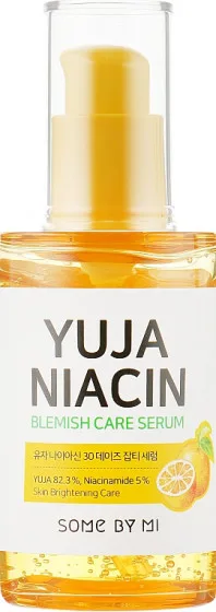 Some By Mi Yuja Niacin Blemish Care Serum - Заспокійлива ампульна маска з чайним деревом