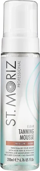 St.Moriz Pro Clear Mousse Medium-Dark - Автобронзат-мус прозорий