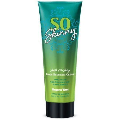 Supre Tan So Skinny Dark Bronzing Crème - Лосьйон для солярію з бронзаторами і антицелюлітним ефектом