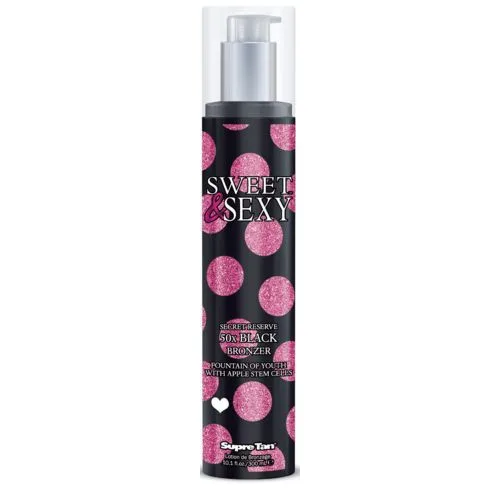 Sweet & Sexy 50Х Black Bronzer - Лосьйон для солярію з бронзаторами