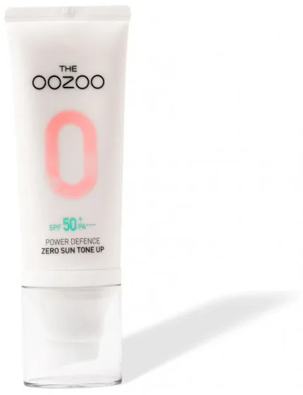 The Oozoo Power Defence Zero Sun Tone-up SPF50 PA++++ - Сонцезахисний крем, що вирівнює тон шкіри обличчя