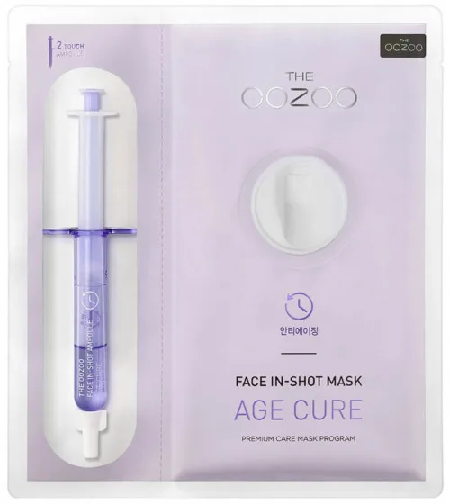 The Oozoo Face In-Shot Mask Age Cure - Тканинна антивікова маска з шприцом-активатором