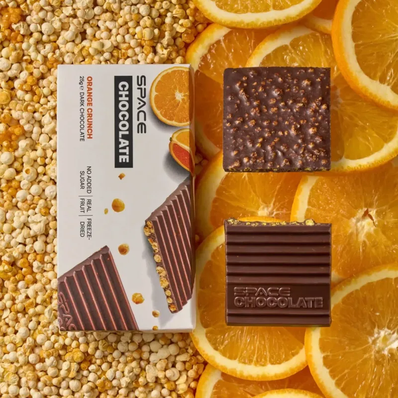 SpaceFood Space Bite Chocolate «Апельсин» Шоколад чорний з кульками апельсина 25 г