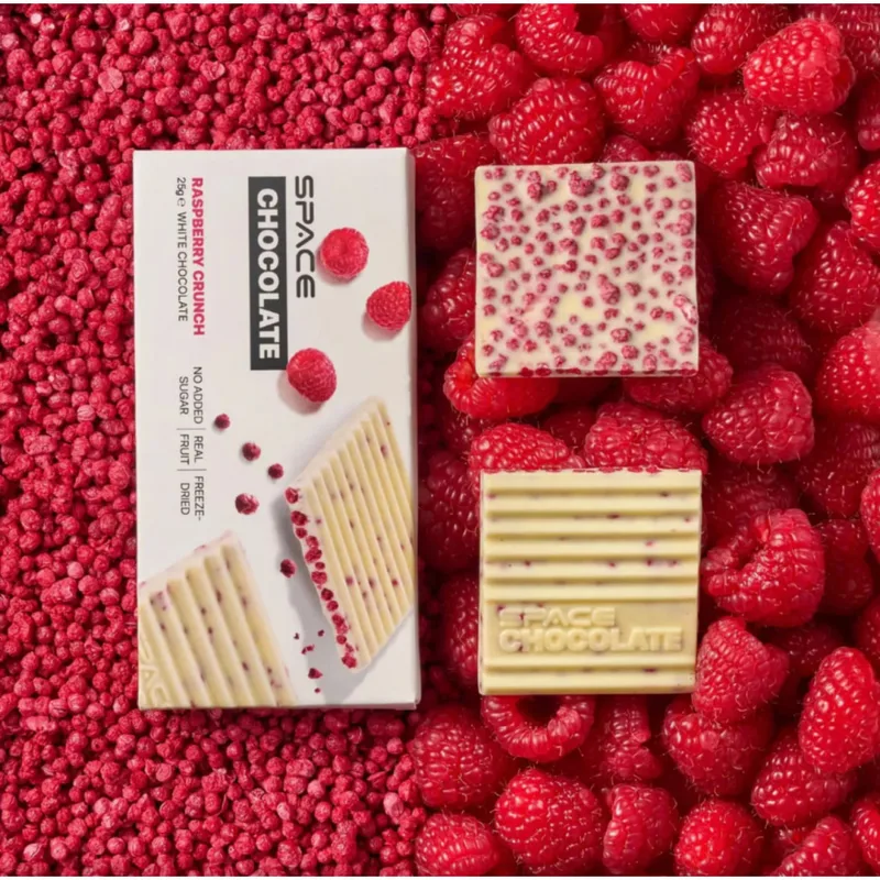 SpaceFood Space Bite Chocolate «Малина» - Шоколад білий з кульками малини 25 г