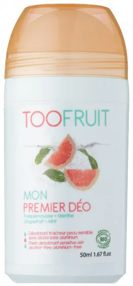 Toofruit Fresh Deodorant Sensetive Skin - Дезодорант "Мій перший део М'ята & Грейпфрут"