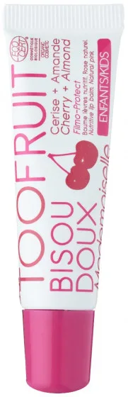 Toofruit Bisou Doux Mademoiselle Lip Balm Cherry Almond - Зволожуючий бальзам для губ "Вишня і мигдаль"