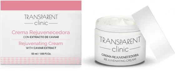 Transparent Clinic Rejuvenating Cream - Інтенсивний омолоджуючий крем з екстрактом ікри