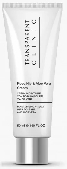 Transparent Clinic Rose Hip & Aloe Vera Cream - Зволожуючий крем для обличчя з шипшиною та алое вера