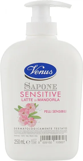 Venus Sapone Sensitive Latte di Mandorla - Рідке мило для чутливої ​​шкіри з мигдальним молоком