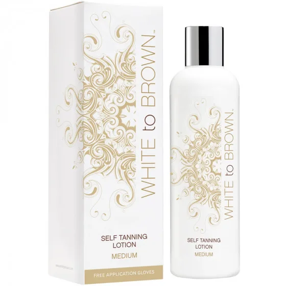 White to Brown Self Tanning Lotion Medium - Лосьон-автозагар