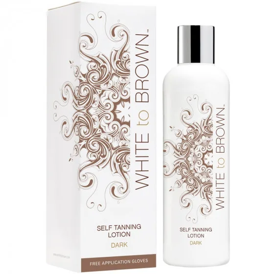 White to Brown Self Tanning Lotion Dark - Лосьон-автозагар