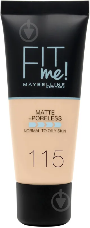 Тональний крем Maybelline New York Fit Me Matte Poreless Foundation відтінок 115 (Ivory) 30 мл