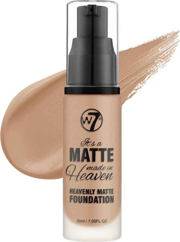 Тональний крем матовий W7 Matte Made in Heaven 30 мл Natural Tan (382703)