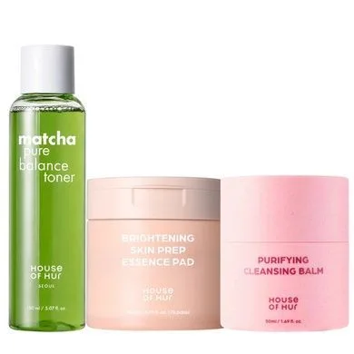 House of Hur Purifying Cleansing Balm & Matcha Pure Cleansing Water + Pure Balance Toner